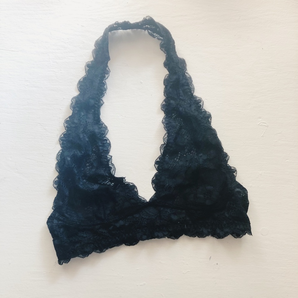 Free People Galloon Lace Halter Bra